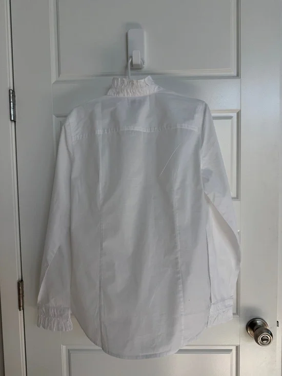 J.Crew NWT Ruffle Button Up Blouse - Picture 2 of 4